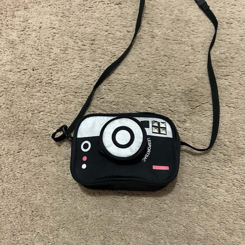 Vintage Lesportsac Camera Shaped Small Crossbody Shoulder Bag